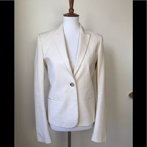 Theory White Blazer Size 8